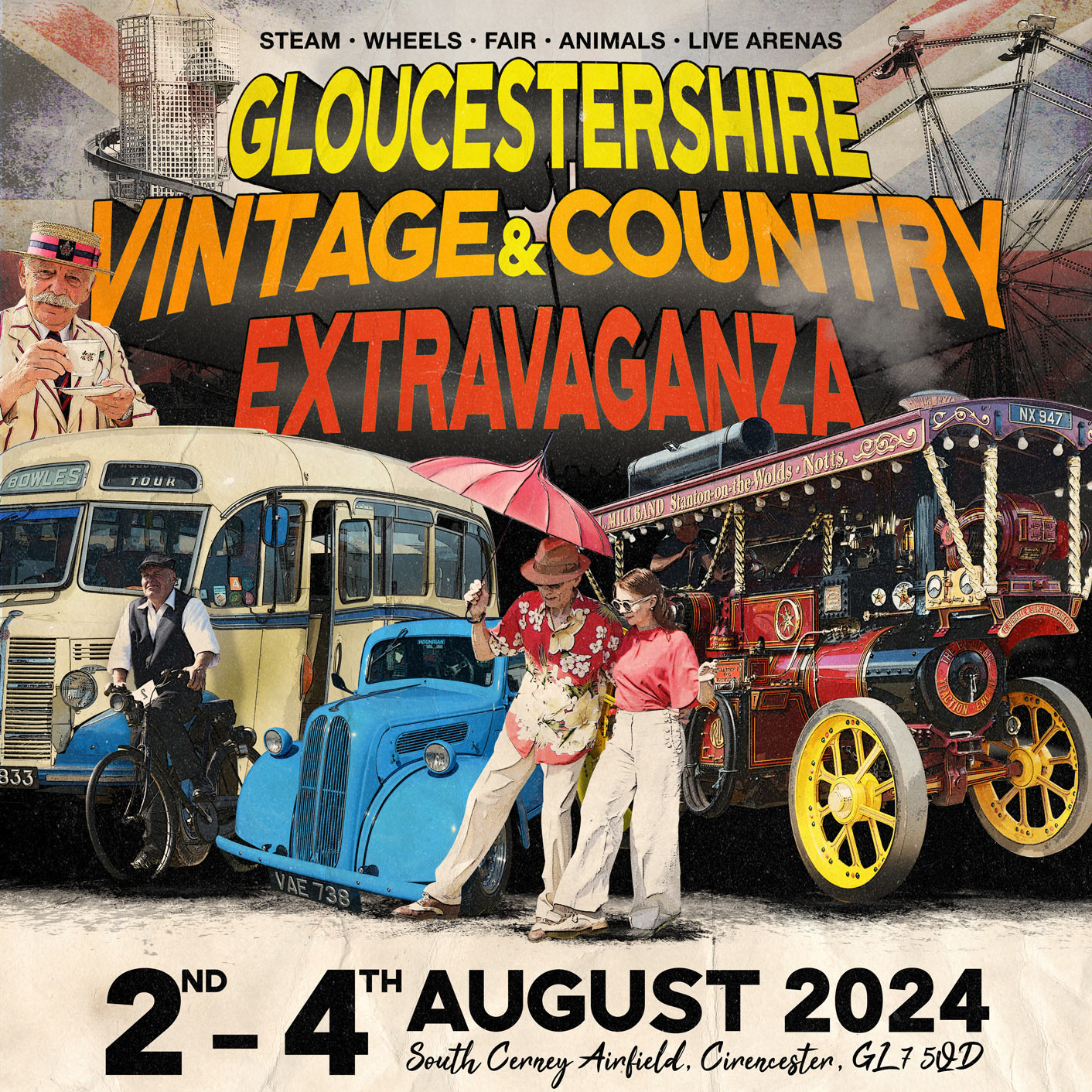 GLOUCESTERSHIRE VINTAGE AND COUNTRY EXTRAVAGANZA  2024